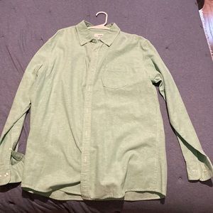Green Long Sleeve Button Down
